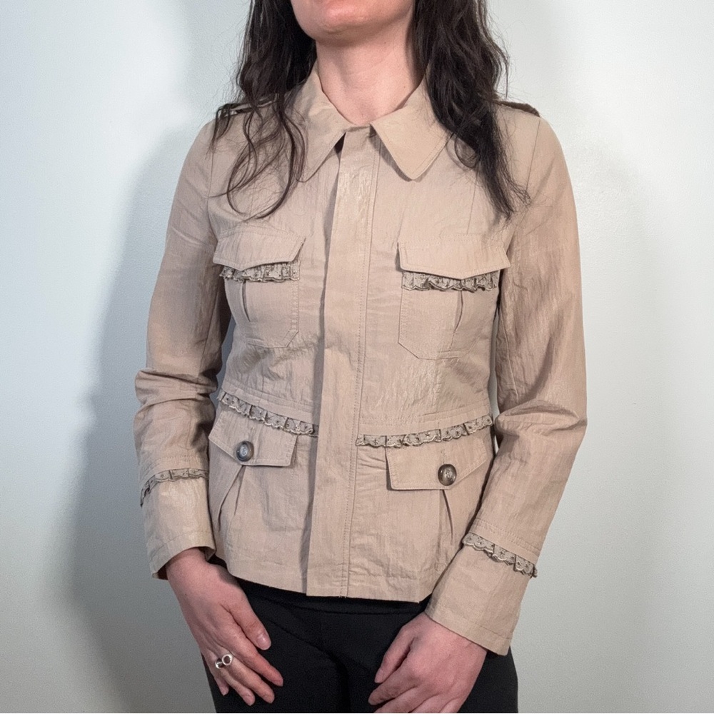 Y2K Beige Spring Jacket